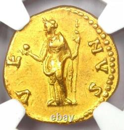 Faustina Junior AV Aureus Gold Coin 147-175 AD NGC XF (EF) 5/5 Strike