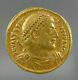 Fine Antique Ad 364-375 24k Gold Roman Emperor Valentinian I Solidus Coin