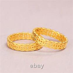 Fine Pure 999 24K Yellow Gold Unisex 3D Lucky Money Coin Ring Us Size4-9 Fine Pure 999 24K Yellow Gold Unisex 3D Lucky Money Coin Ring Us Size4-9