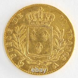 France 1814-A 20 Francs Ruler King Louis XVIII. 900 Fine Gold Coin KM# 706.1