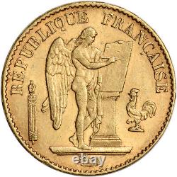 France Gold 20 Francs (. 1867 oz) Angel XF/AU Random Date