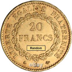 France Gold 20 Francs (. 1867 oz) Angel XF/AU Random Date