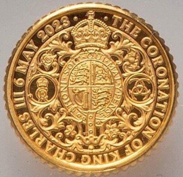 Gold 1/40 Oz Ngc Pf70 2023 King Charles Iii Coronation G Britain Fine 0.999 Coin