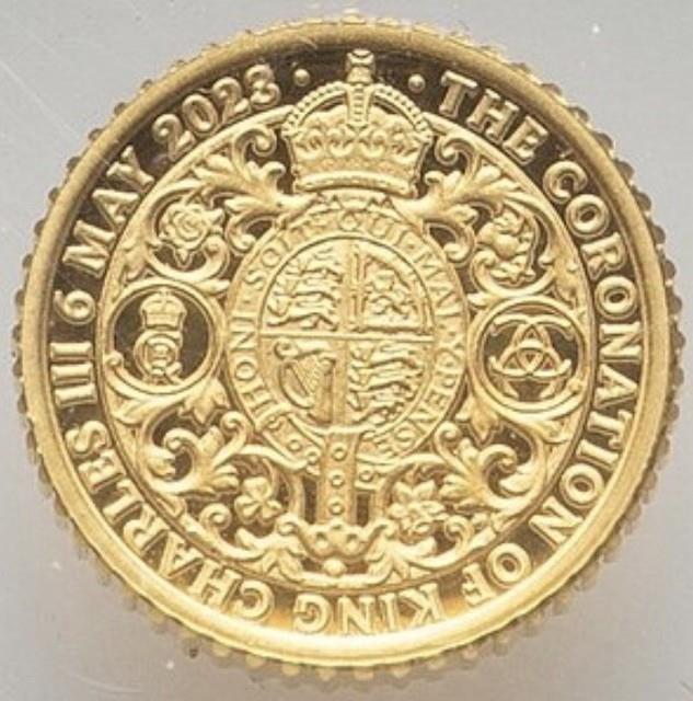 Gold 1/40 Oz Ngc Pf70 2023 King Charles Iii Coronation G Britain Fine 0.999 Coin