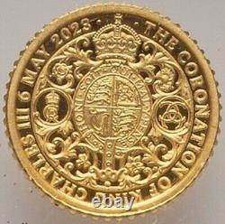 GOLD 1/40 Oz NGC PF70 2023 KING CHARLES III CORONATION G BRITAIN Fine 0.999 COIN