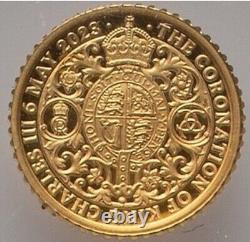 GOLD 1/40 Oz NGC PF70 2023 KING CHARLES III CORONATION G BRITAIN Fine 0.999 COIN