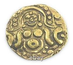 GOLD COIN 1114-1154 AD INDIA Gahadavalas, Govinda Chandra Lakshmi VERY FINE