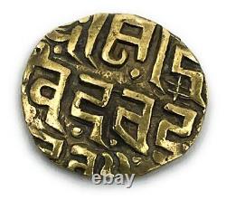 GOLD COIN 1114-1154 AD INDIA Gahadavalas, Govinda Chandra Lakshmi VERY FINE