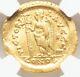 Gold Marcian 450-457 Ad, Eastern Roman Byzantine Empire Av Solidus Coin Ngc Chvf