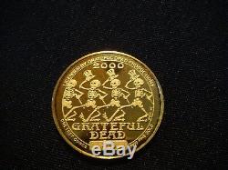 GRATEFUL DEAD. 9999 24kt FINE GOLD COIN LIMITED EDITION # 30 OF 100 MINTED