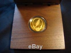 GRATEFUL DEAD. 9999 24kt FINE GOLD COIN LIMITED EDITION # 30 OF 100 MINTED