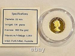 Genuine- $100 (. 900 Fine) Gold Proof Coin, Discovery Of The New World