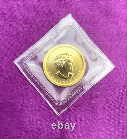 Gold 1/10 oz 2010 Canadian Maple Leaf $5 coin. 9999 Fine