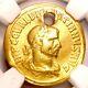 Gold Aureus Diocletian Roman Empire Coin 284-305 Ad Ngc Ch F Strike 5/5-pierced