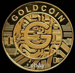 Gold Coin Crypto Token 5 Grams. 9999 Fine Uncirculated