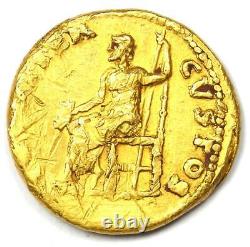 Gold Nero AV Aureus Gold Roman Coin 54-68 AD Fine Details (Scratches)