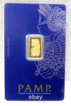 Gold, Pamp 2.5 G Fine Gold 999.9 Essayeur, Factory Sealed As Shown
