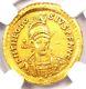 Gold Theodosius Ii Av Solidus Gold Coin 402-450 Ad Certified Ngc Choice Vf