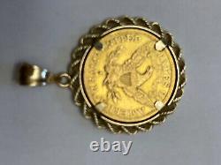 Gold coin pendant fine jewelry