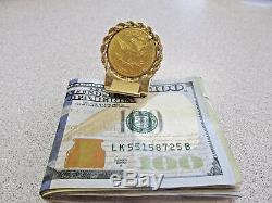 Gorgeous 1899 s Ten Dollar Gold Coin Money clip 14kGold with 22k Gold Make Offer