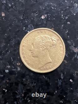 Great Britain 1872 1/2 Sovereign Ruler Victoria. 917 Fine Gold Coin KM# 735.1