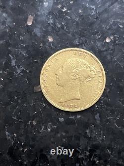 Great Britain 1872 1/2 Sovereign Ruler Victoria. 917 Fine Gold Coin KM# 735.1
