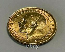 Great Britain 1912 King George V Full Gold Sovereign, 7.98 grams. 9167 Fine