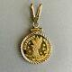 Guardian Angel Forever At My Side 1/25 Oz. 999 Fine Gold 24k Coin Charm Pendant