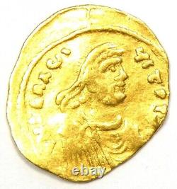 Heraclius Gold AV Tremissis Gold Byzantine Coin 613-641 AD Good VF (Very Fine)