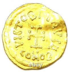 Heraclius Gold AV Tremissis Gold Byzantine Coin 613-641 AD Good VF (Very Fine)