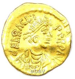 Heraclius Gold AV Tremissis Gold Byzantine Coin 613-641 AD Good VF (Very Fine)