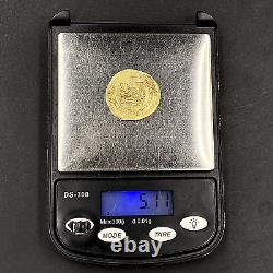 Islamic Gold Coin AH389-421 GHAZNAVID MAHMUD AH395 HERAT (24.18mm)