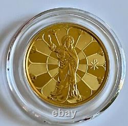 JESUS CHRISTIAN 1 OZ FINE PURE 24K SOLID GOLD COIN Only 500 CHRISTMAS GIFT