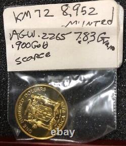 Jamaica 7.83 Grams 1976 Proof. 2265 Oz. 999 Fine Gold $100 Coin Admiral Nelson