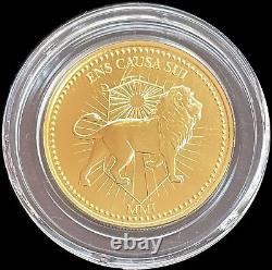 John Wick 1 Oz Gold 999.9 Fine Continental Ens Causa Sui Coin In Capsule Bu+