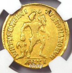 Julian II AV Solidus Gold Roman Coin 360-363 AD. Certified NGC Fine Rare Ruler