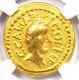 Julius Caesar Gold Av Aureus Gold Coin 46 Bc Certified Ngc Vf (very Fine)