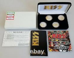 KISS Gold Select Proof Coin Set One Troy Ounce. 999 Fine Silver 96-97 World Tour