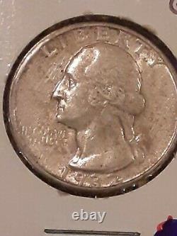 Key Date 1932-d Washington Quarter Extra Fine Can't Ask For Better In This Date