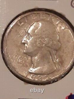 Key Date 1932-d Washington Quarter Extra Fine Can't Ask For Better In This Date
