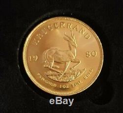 Krugerrand 1oz Fine Gold Coin 1980