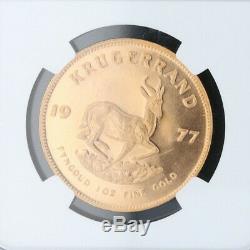 Krugerrand Fine Gold Coin 1ozt 1977 MS66 NGC Mint State Graded