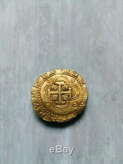 Labrit1512. Espectacular 2 Escudos de Felipe II, Sevilla. Spain gold coin VERY FINE