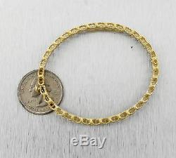 Ladies Roberto Coin 18K Yellow Gold Barocco Crisscross Bangle Bracelet 14.7gr