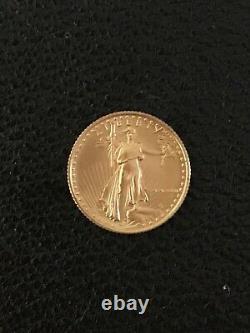 Liberty American Eagle Gold Coin 1/10 OZ. Fine Gold 1986