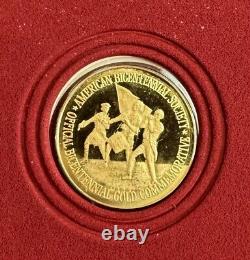 Lincoln Mint Bicentennial. 999 Fine Gold Commemorative Medal #11000 COA