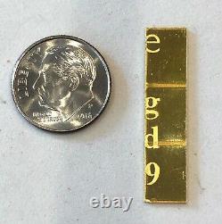 Look-3-1 Gram, Valcambi Bars, 999.9 Fine Gold Combi Bar-, See Other Gold