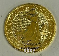 Lot of 10 Gold 2022 British Royal Mint Gold Britannia 1 oz. 9999 fine £100 Coins