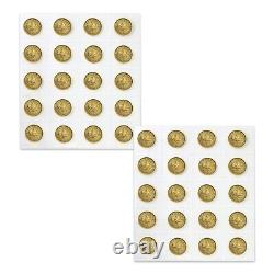 Lot of 2 2021 1/10 oz Canadian Gold Maple Leaf $5 Coin. 9999 Fine BU (Sealed)