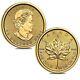 Lot Of 2 2021 1/4 Oz Canadian Gold Maple Leaf $10 Coin. 9999 Fine Bu (sealed)